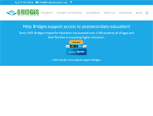 Tablet Screenshot of bridgesproject.org